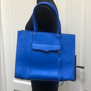 REBECCA MINKOFF electric blue tote